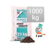Balené hnědé ledvické uhlí pro automatické kotle - ořech 2 Balené hnědé ledvické uhlí pro automatické kotle - ořech 2
